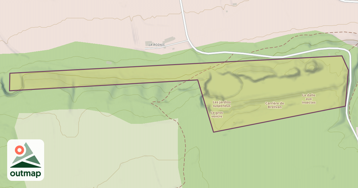 Map of Carrière de Brelivan