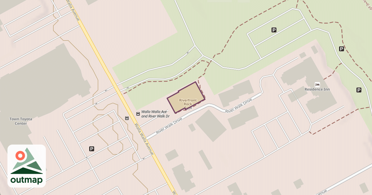 Map of Riverfront Rock Gym
