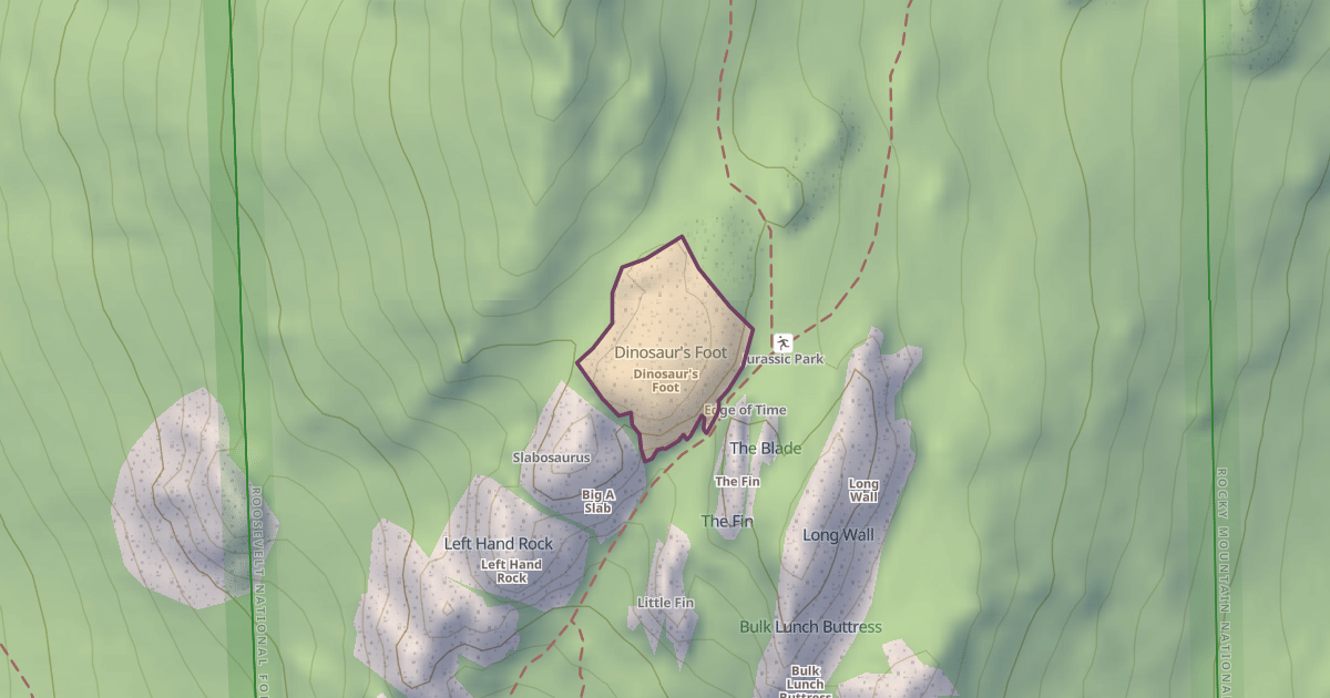 Map preview of Dinosaur's Foot