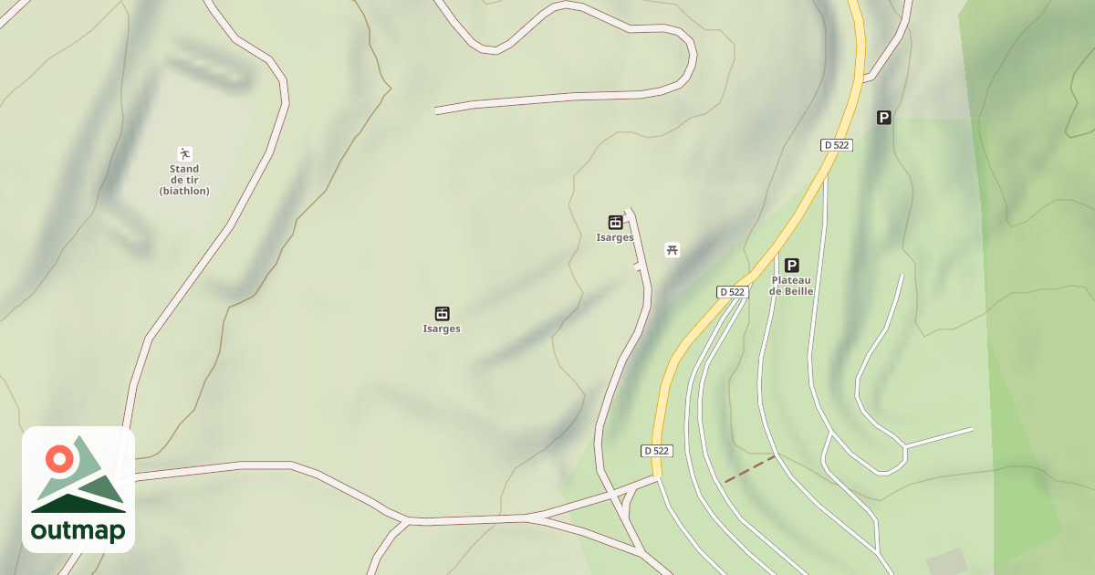 Map of Espace Luge