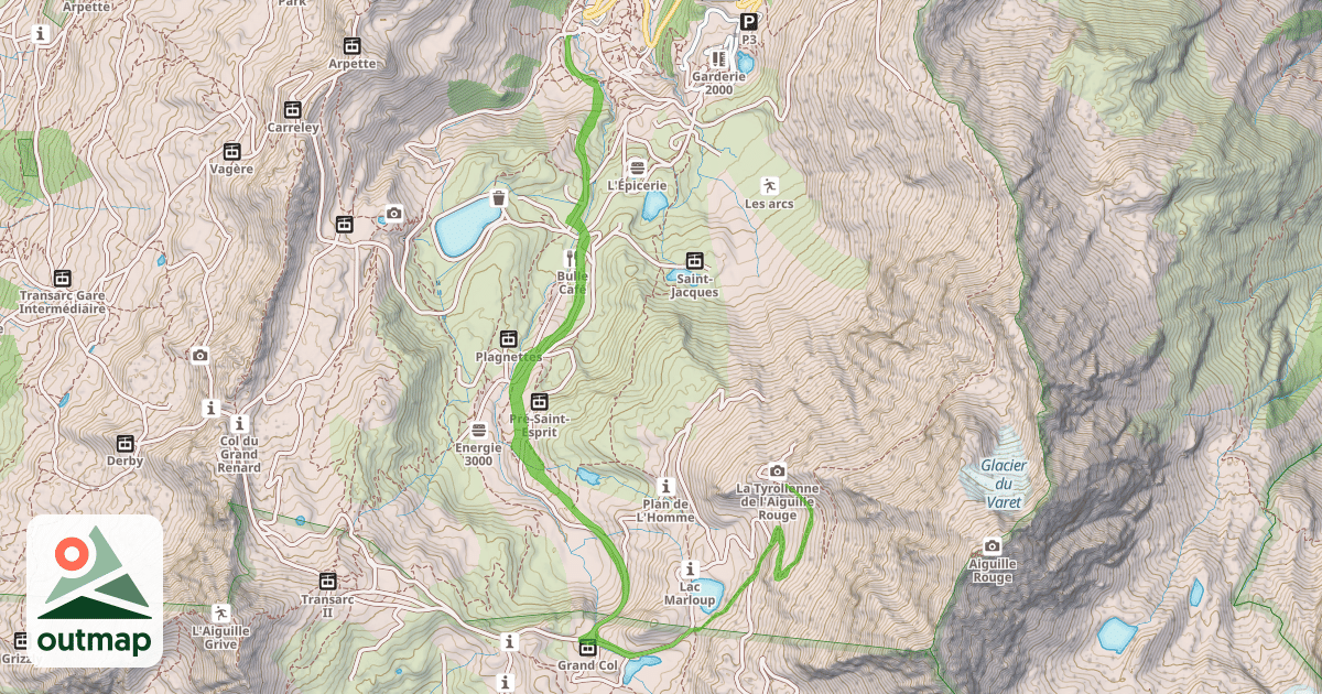 Map of Vallée de l'Arc