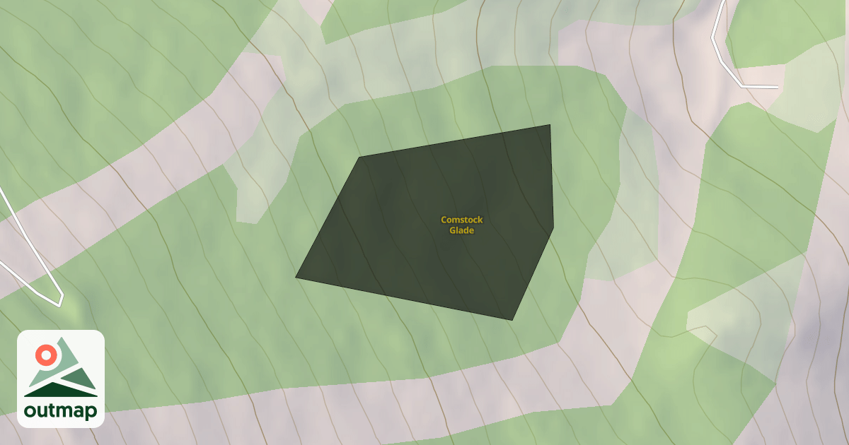Map of Comstock Glade