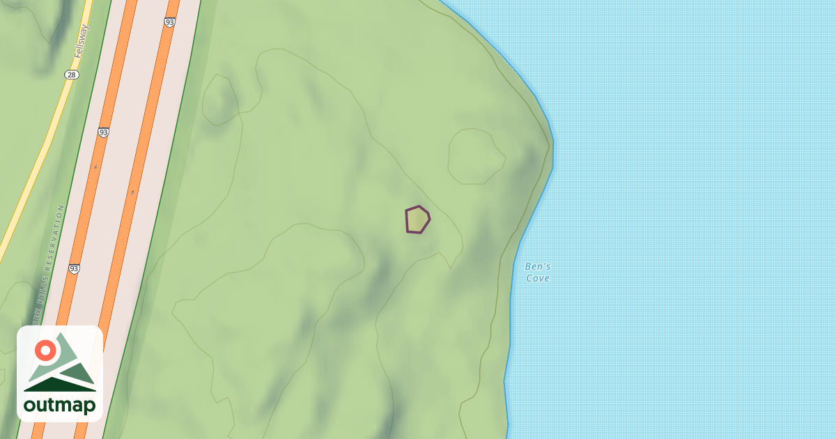 Map of Climbing Boulder