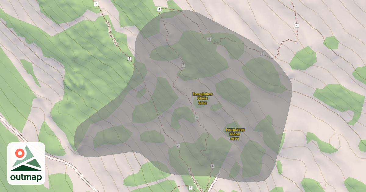 Map of Everglades Glade Area