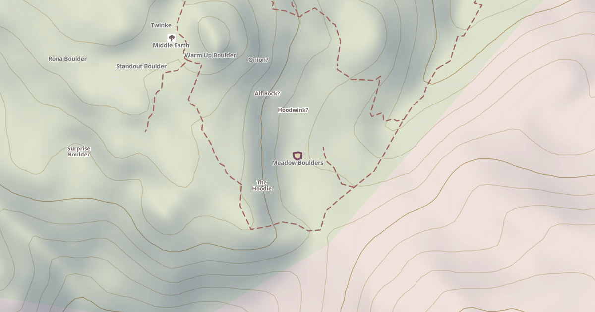Map preview of Meadow Boulders