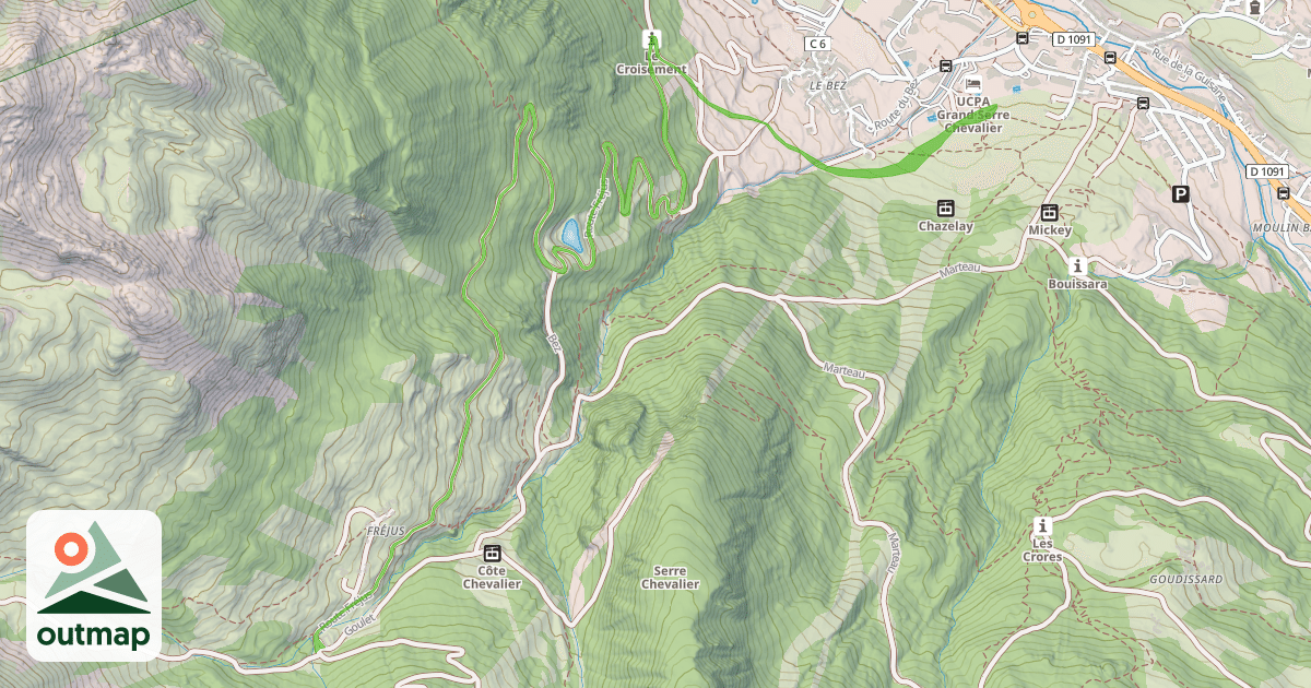 Map of Route Fréjus