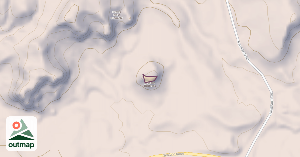Map of Meteor Buttress