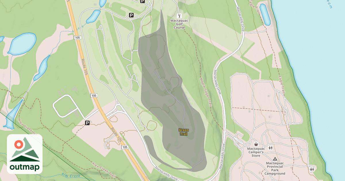 Map of Green Trail