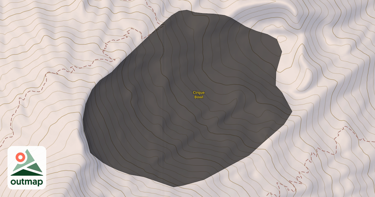 Map of Cirque Bowl