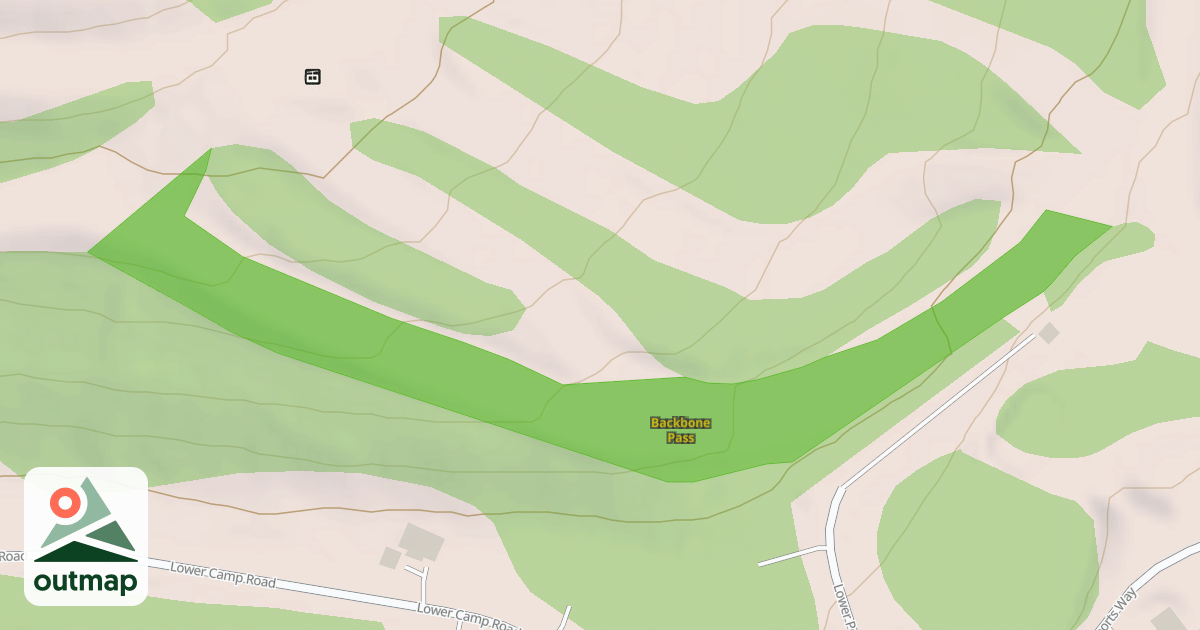 Map of Backbone Pass