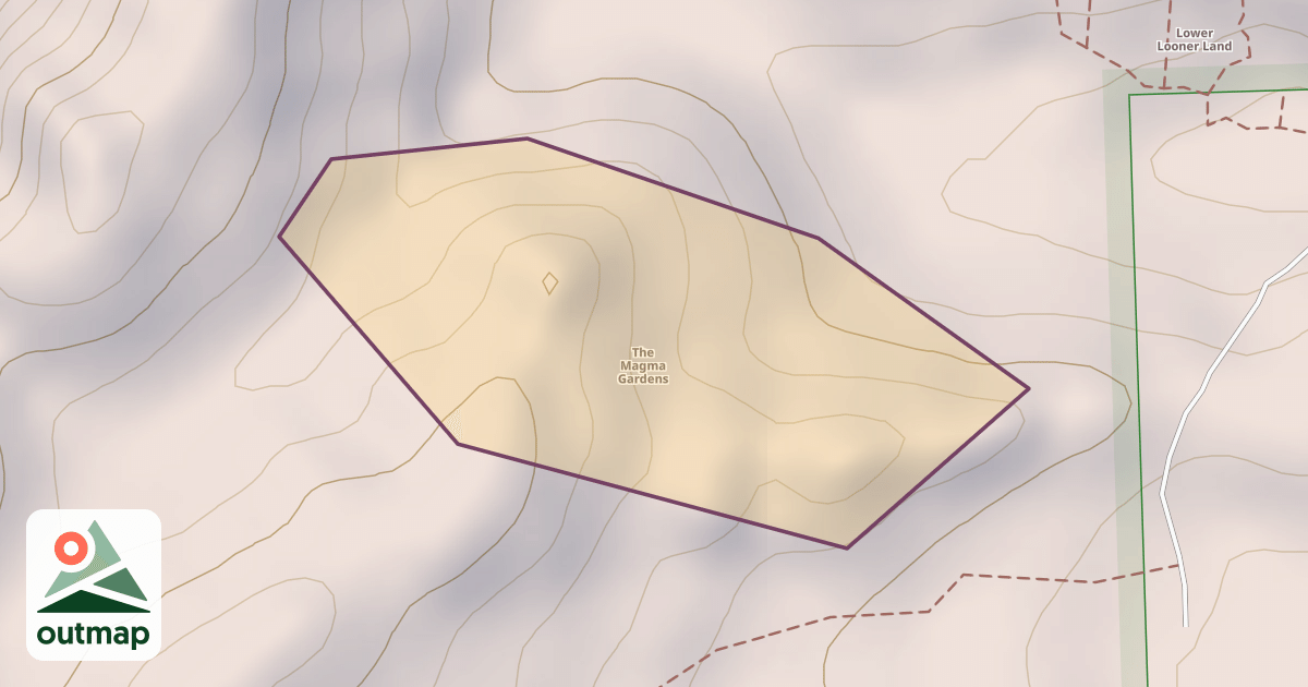 Map of The Magma Gardens