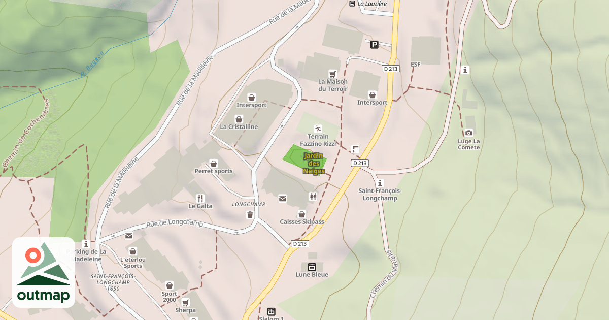 Map of Jardin des Neiges