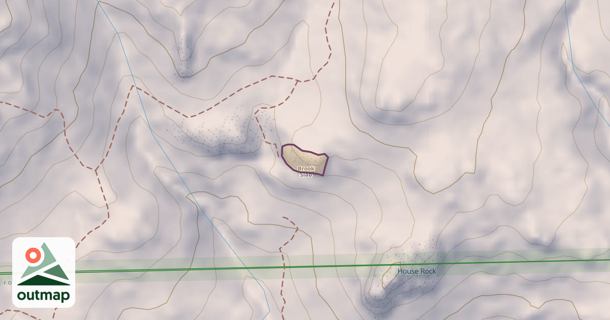 Map of Brook Slab