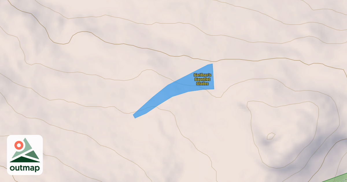 Map of Gardner's Gauntlet Glades