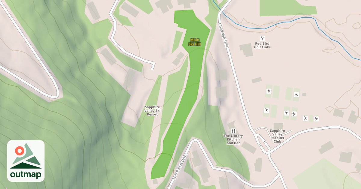 Map of Main Ski Hill