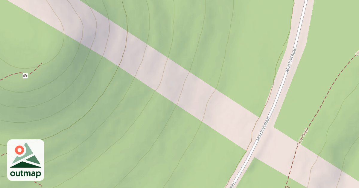 Map of Parker"s Peak