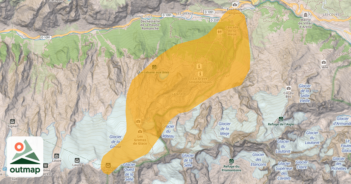 Map of La Grave