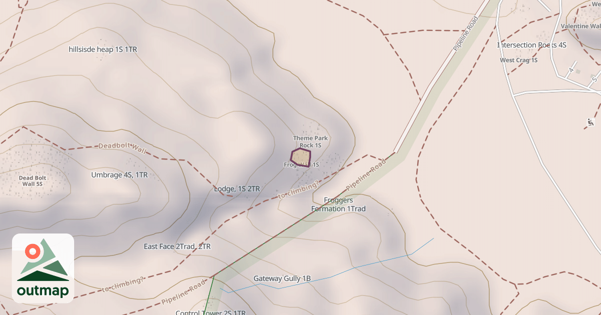 Map of Frog Wall 1S