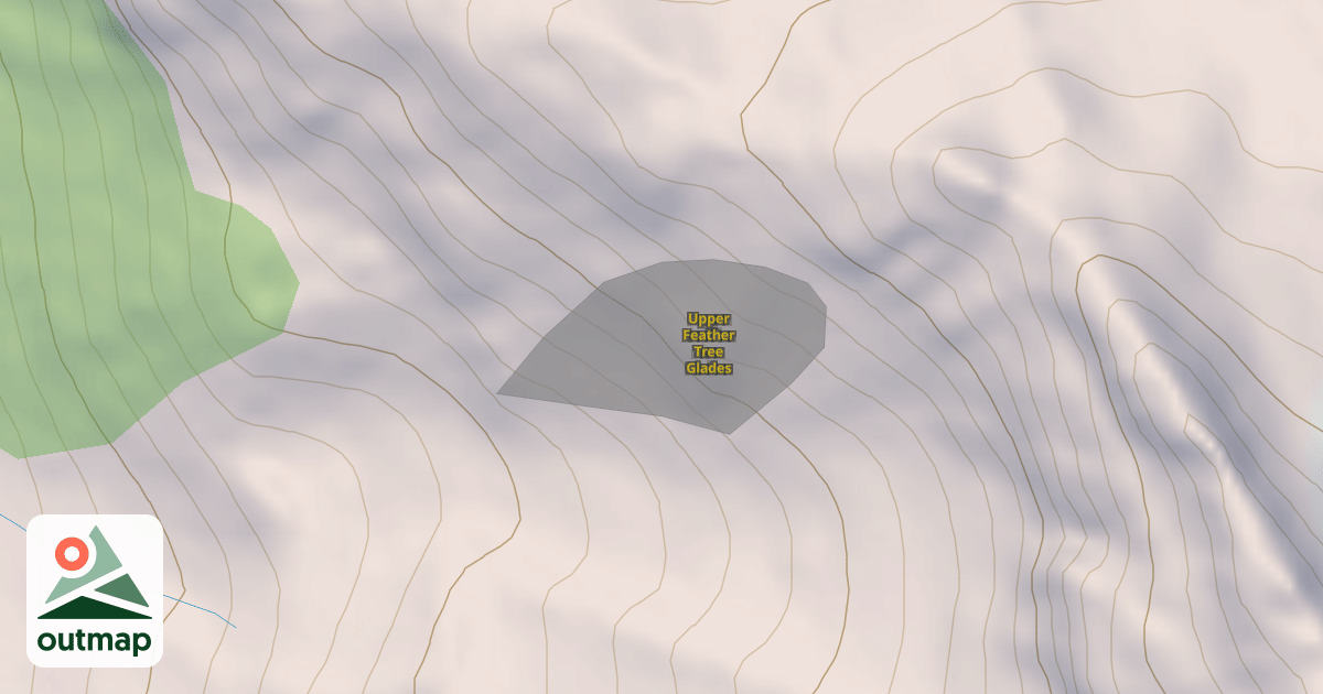 Map of Upper Feather Tree Glades