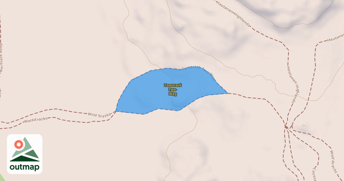 Map of Tamarack Two-Way