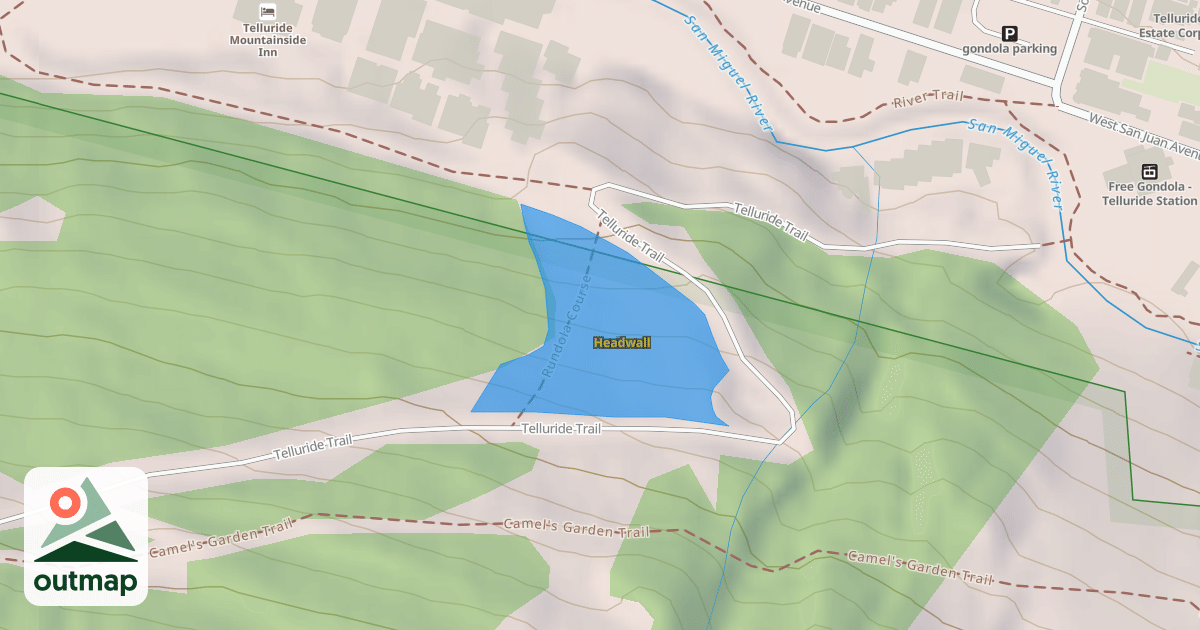 Map of Headwall