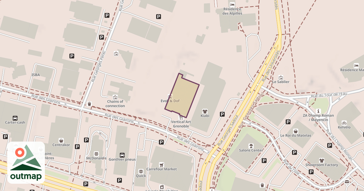 Map of Vertical'Art Grenoble