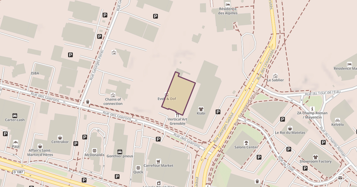 Map preview of Vertical'Art Grenoble