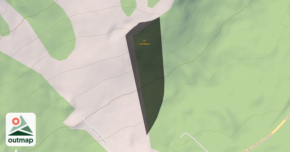 Map of La Caribou