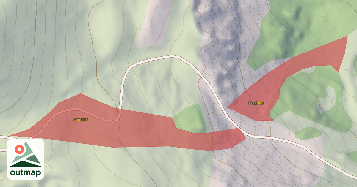 Map of Couloirs