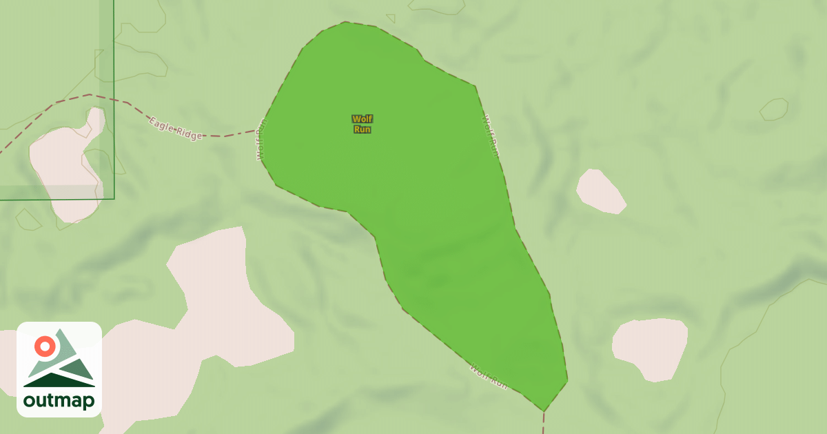 Map of Wolf Run