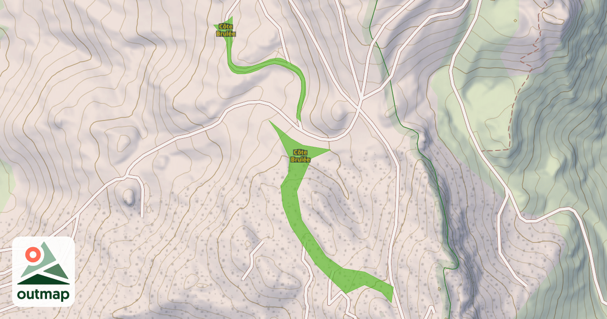 Map of Côte Brulée