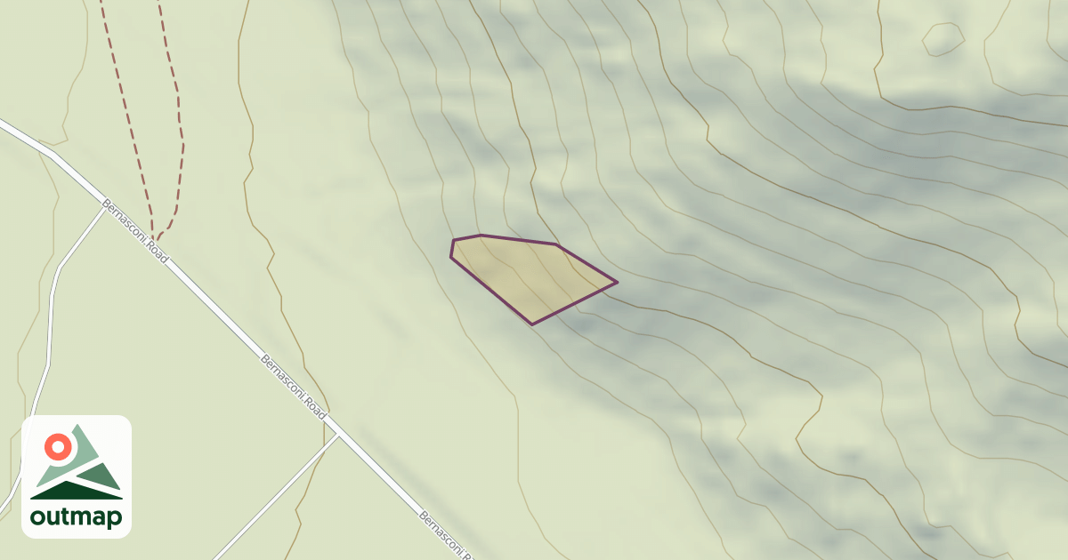 Map of Beach Boulders (aka The Mystic Boulders)
