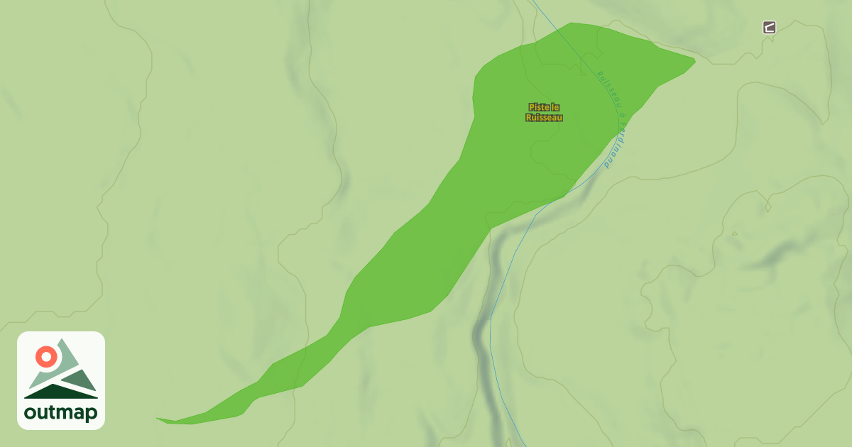 Map of Piste le Ruisseau