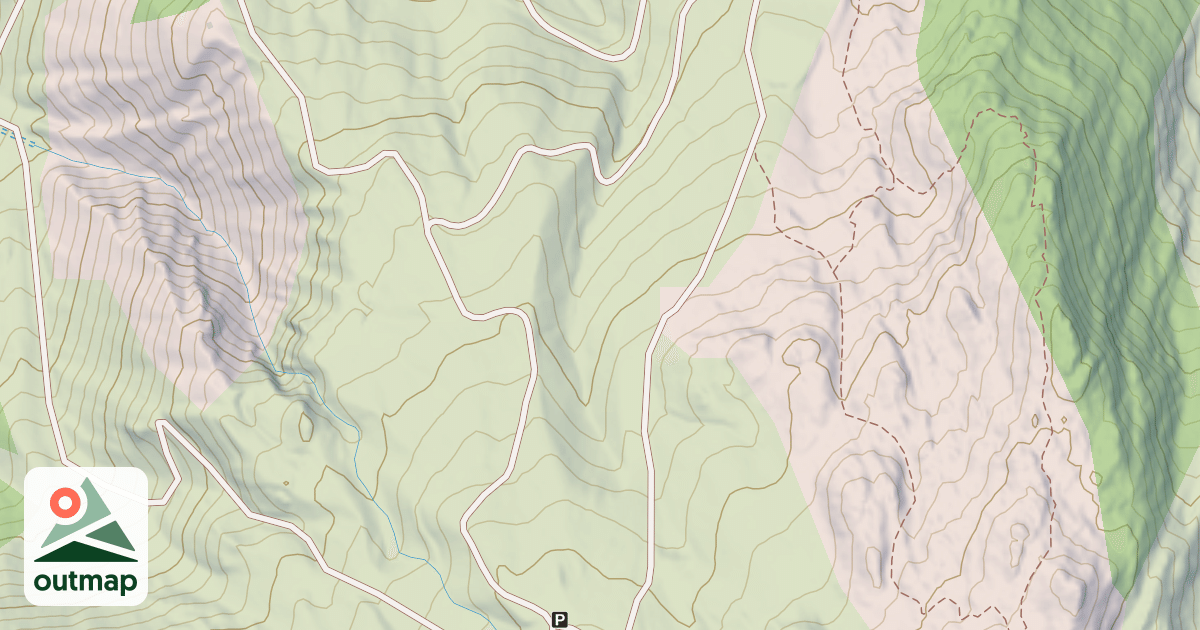 Map of Natural Canyon
