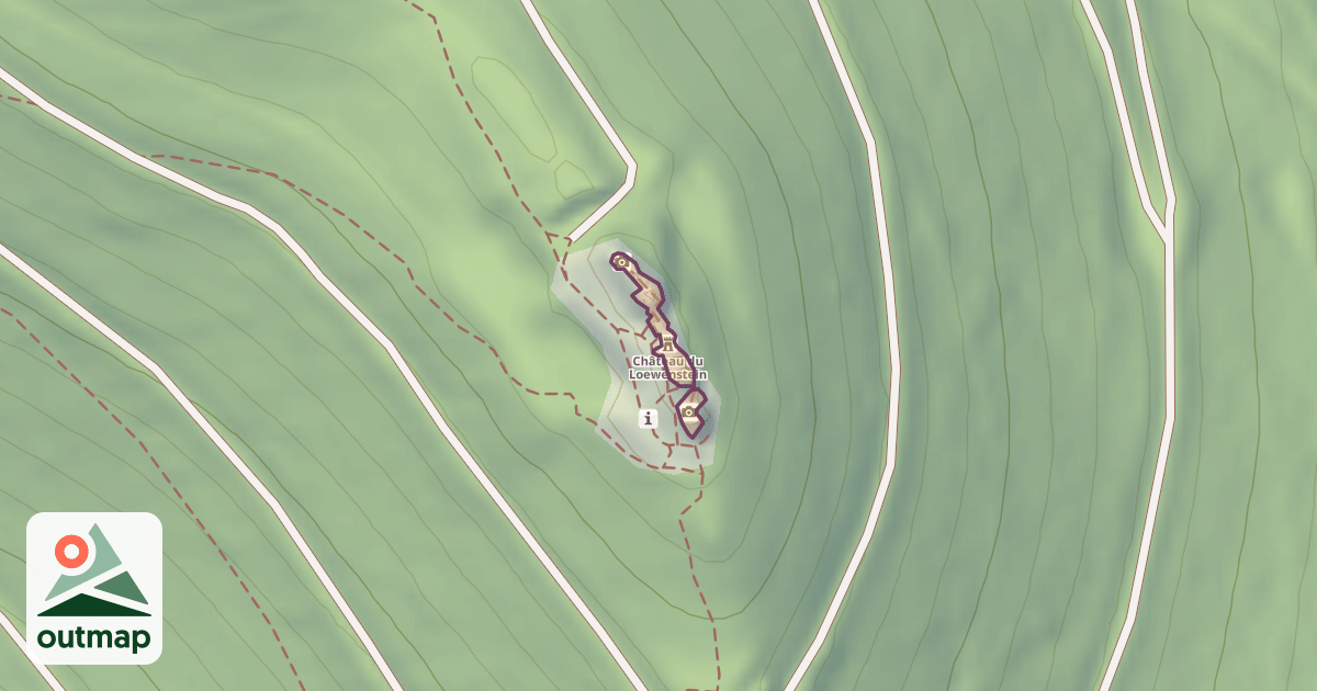 Map of Château du Loewenstein