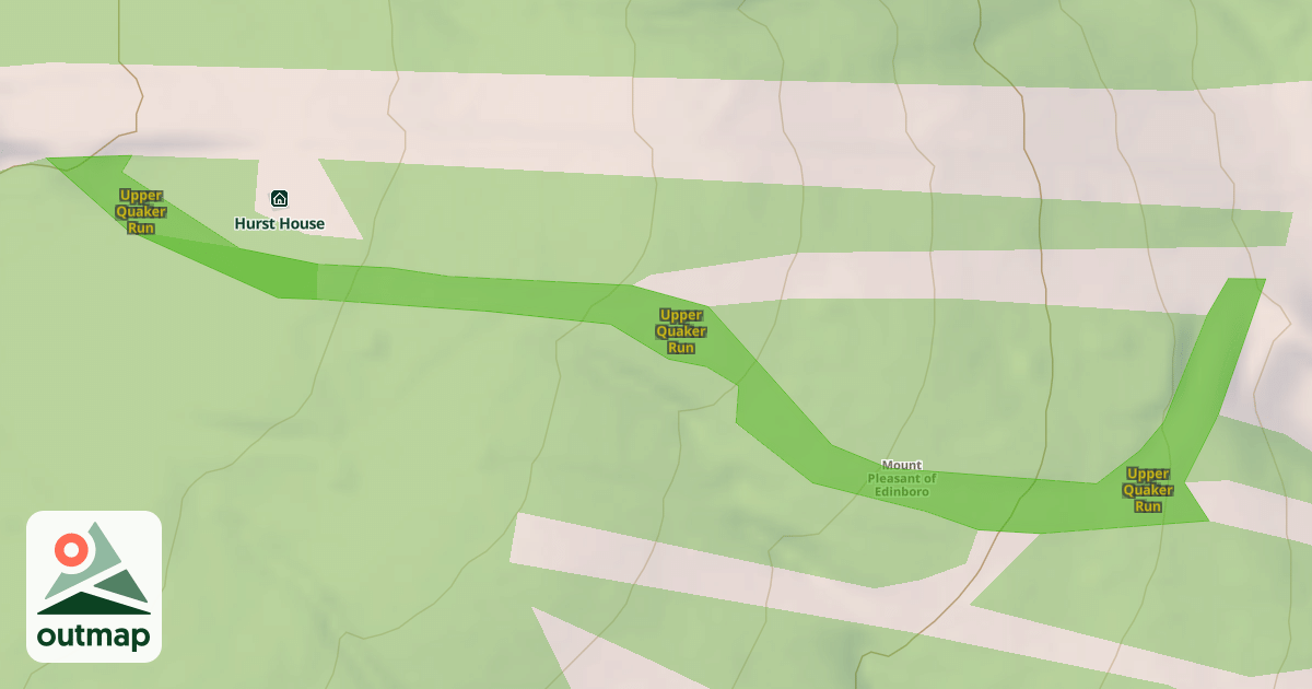 Map of Upper Quaker Run