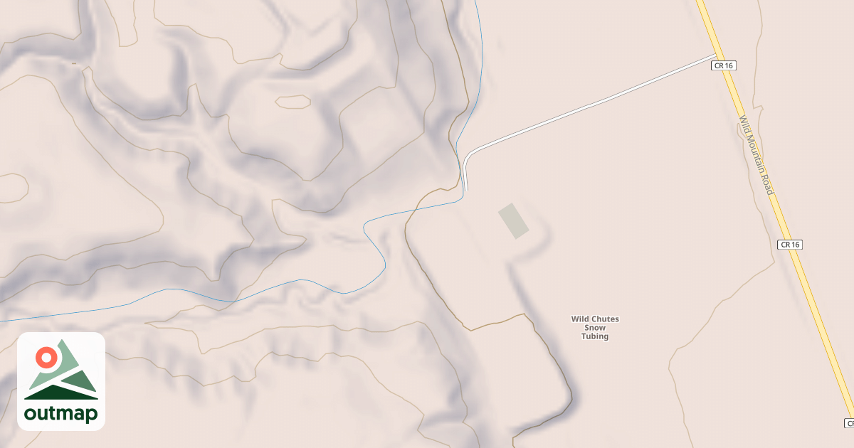 Map of Wild Chutes Snow Tubing