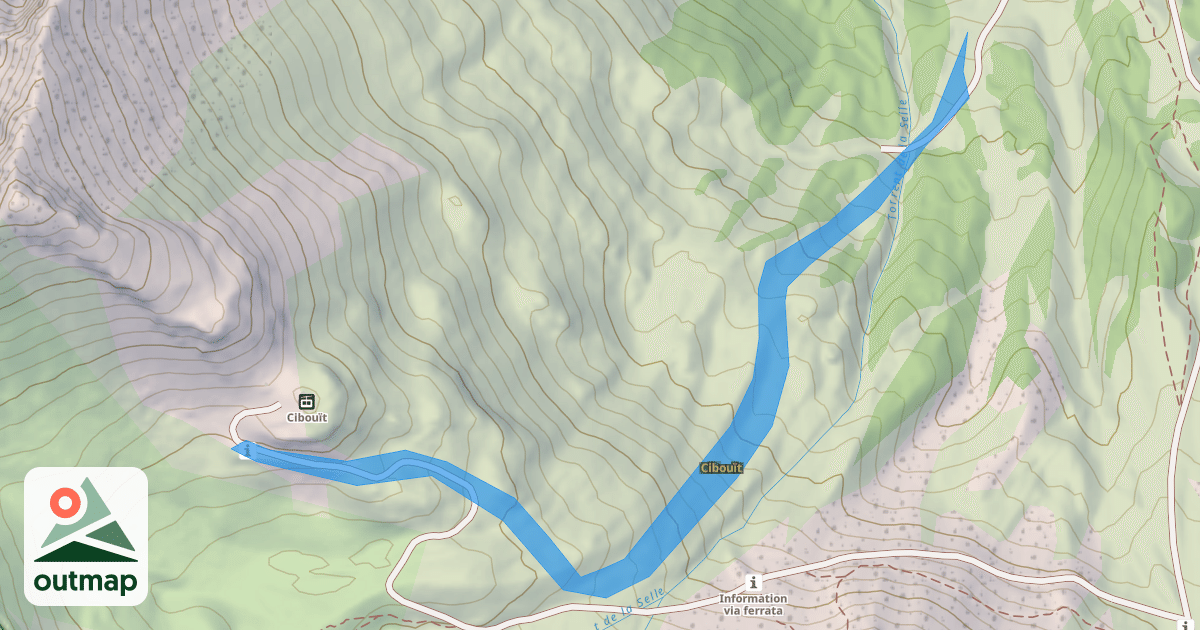 Map of Cibouït