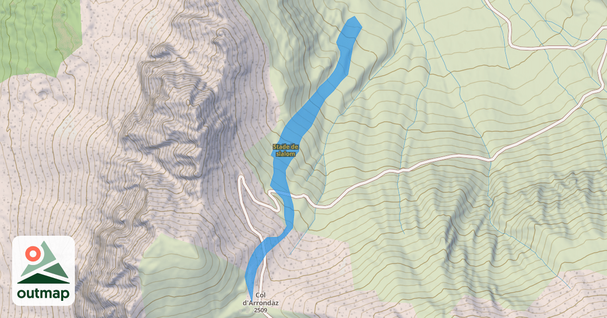 Map of Stade de slalom