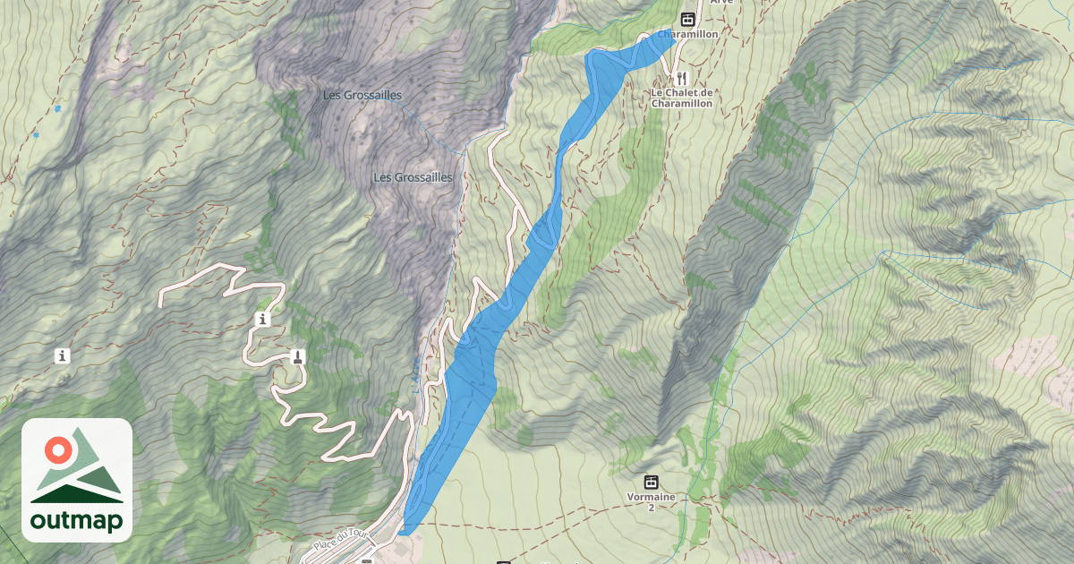 Map of Les Caisets