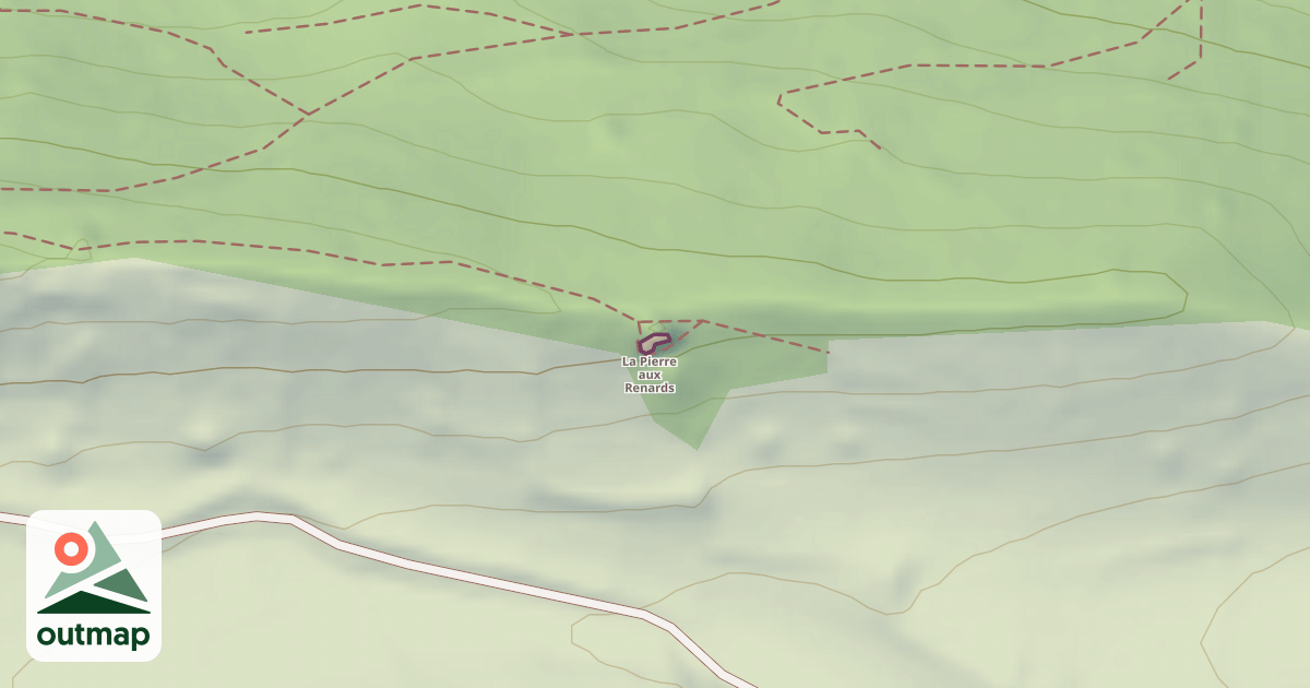 Map of La Pierre aux Renards