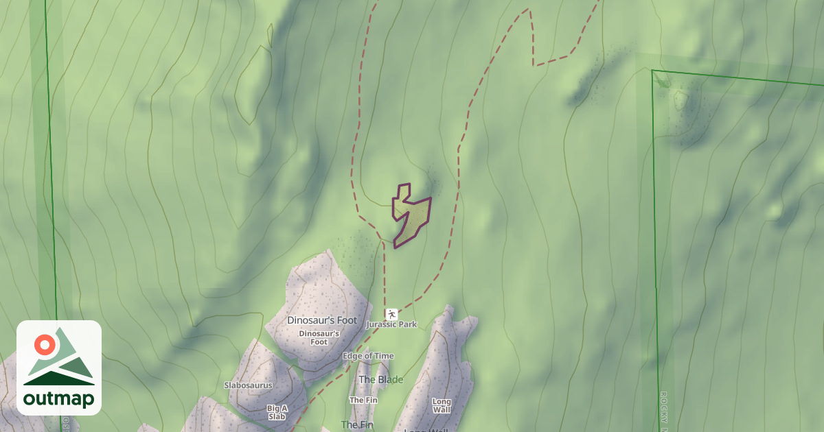 Map of Climbing Crag