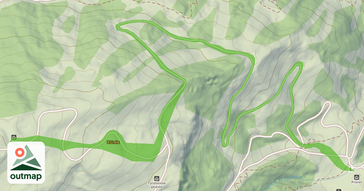 Map of 3 Croix