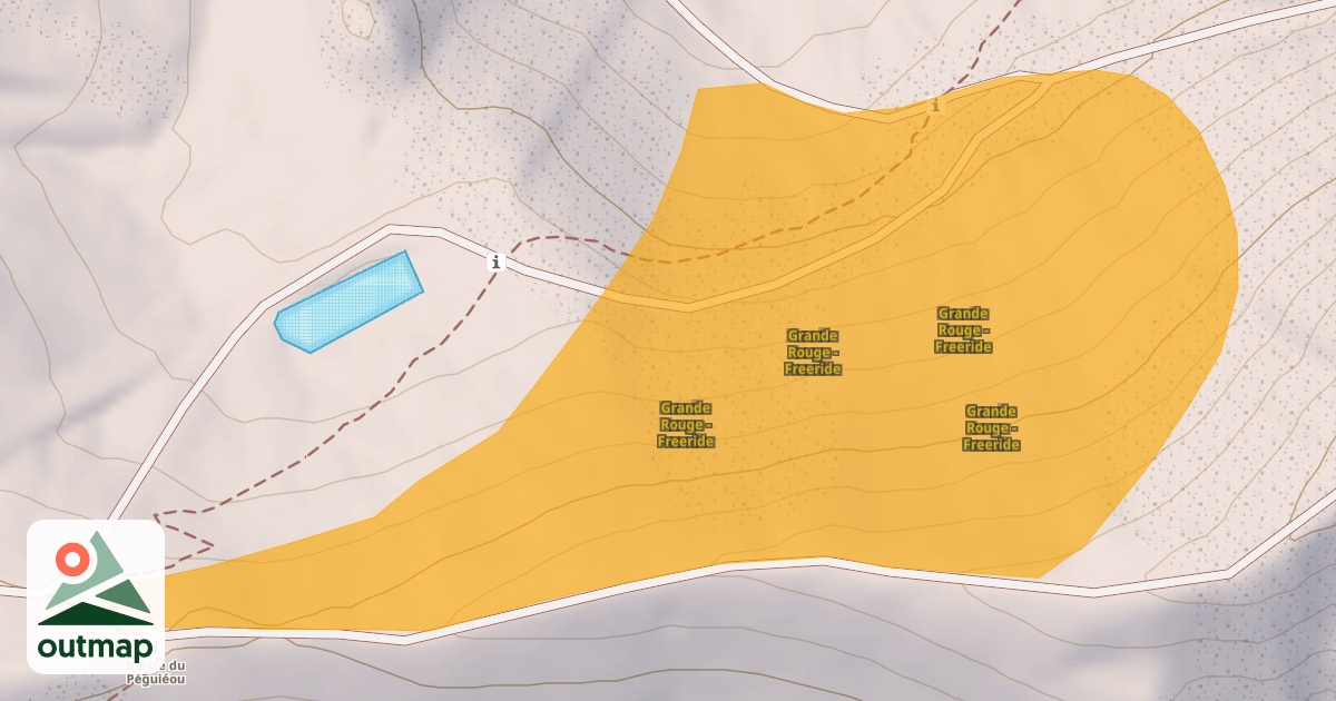 Map of Grande Rouge - Freeride