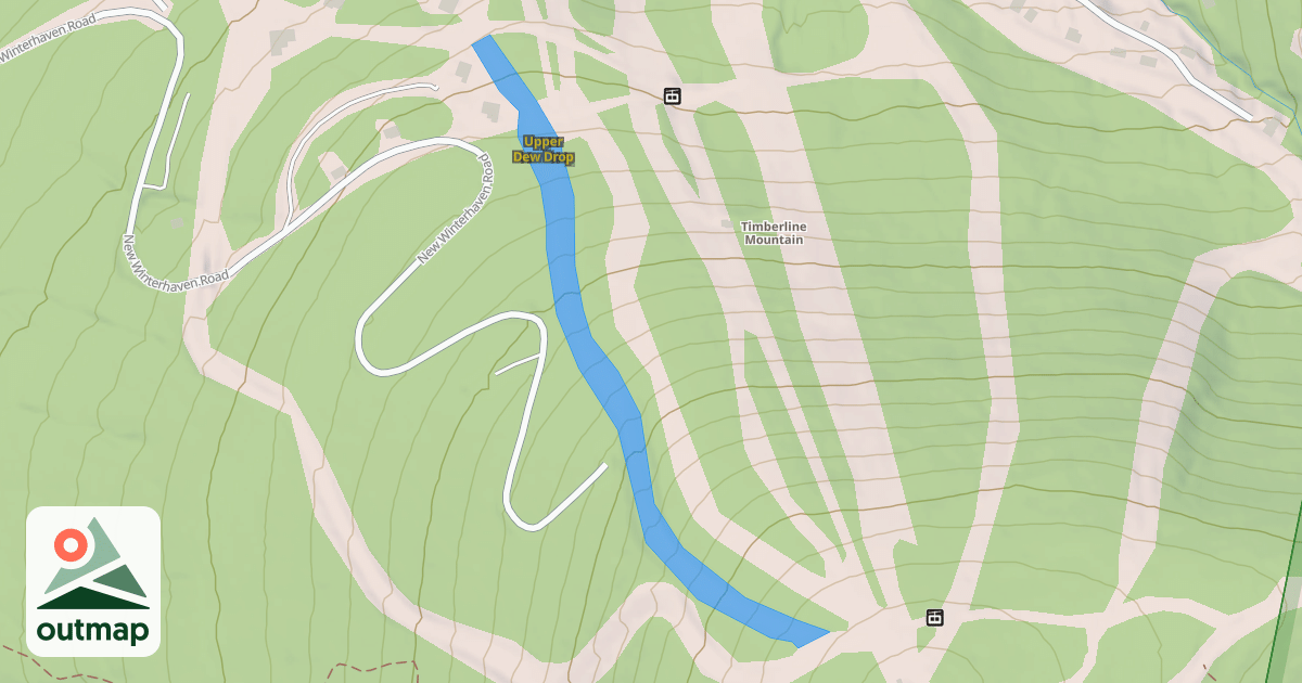 Map of Upper Dew Drop