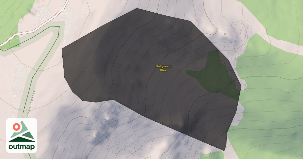 Map of Hollywood Bowl