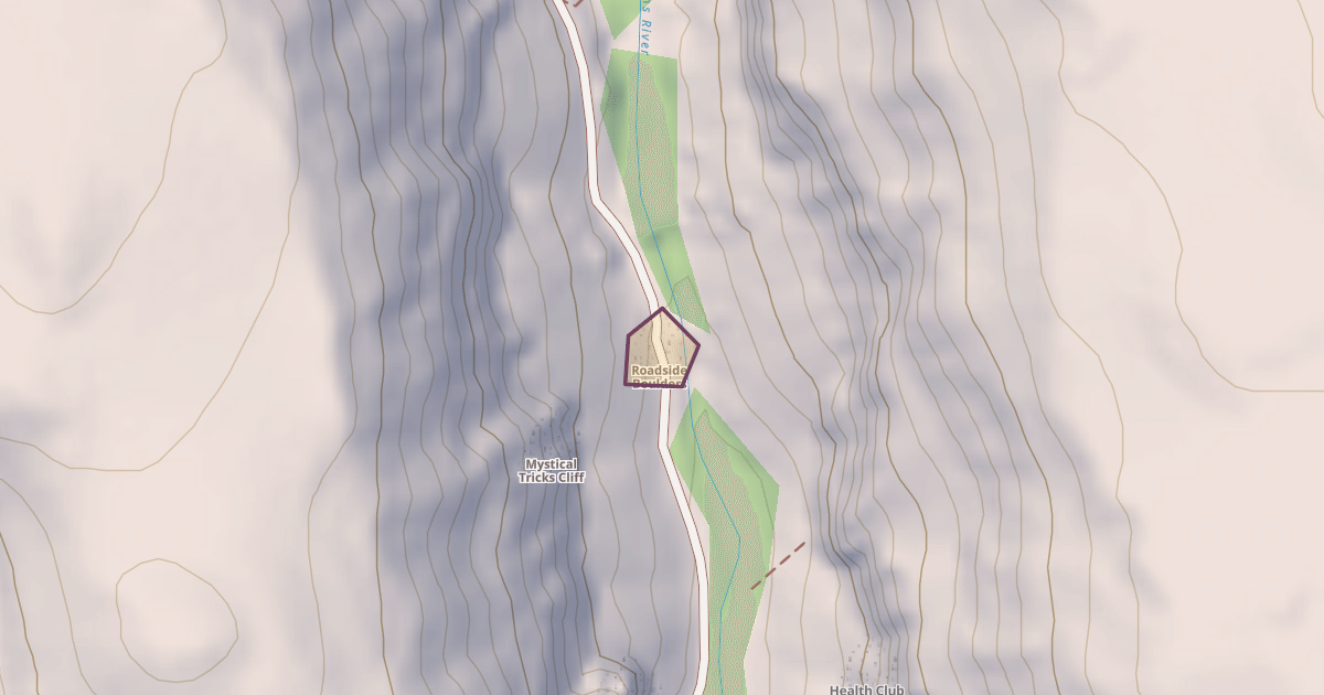 Map preview of Roadside Boulders
