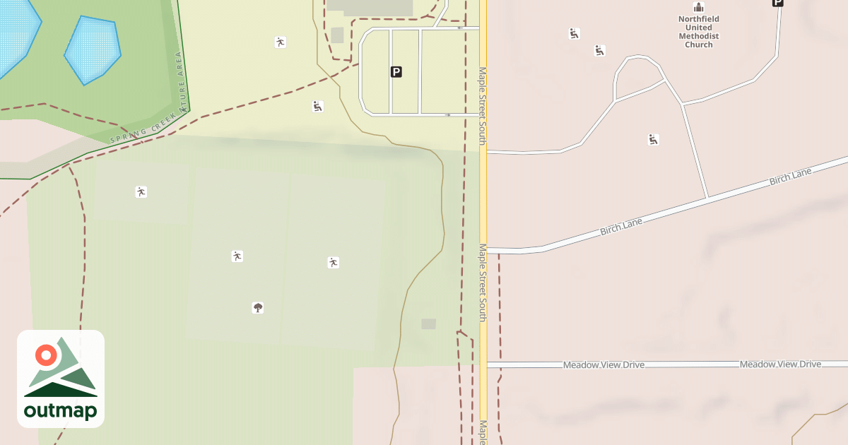 Map of Spring Creek Sledding Hill