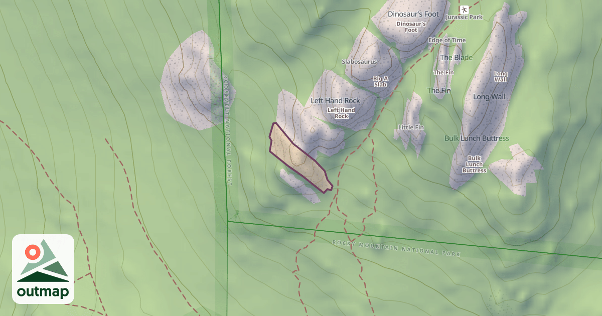 Map of Climbing Crag