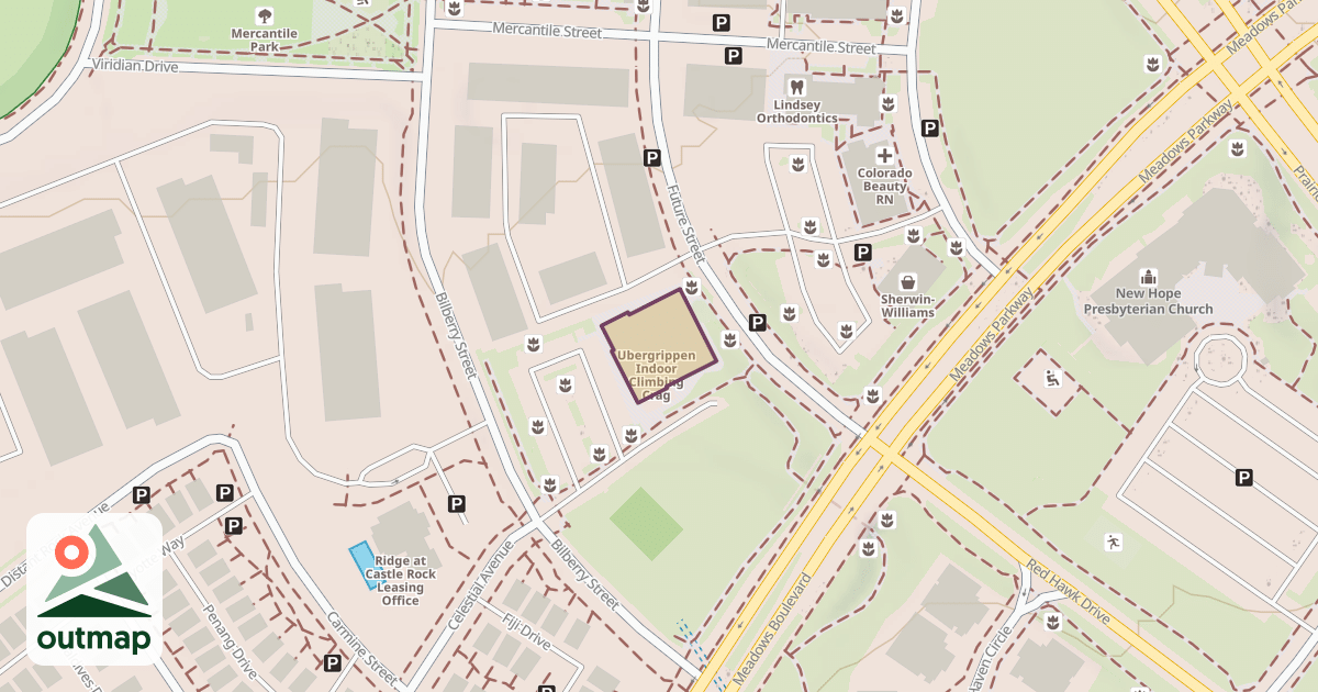 Map of Ubergrippen Indoor Climbing Crag